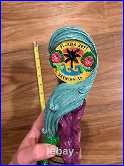 Florida Keys Beer Tap Handle Knob Keg Draft Bar Top Brewing Mermaid Iguana Bait