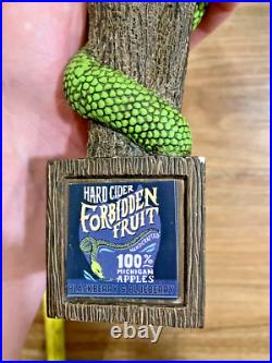 Forbidden Fruit Beer Tap Handle Knob Draft Bar Top Hard Cider St. Julian Winery