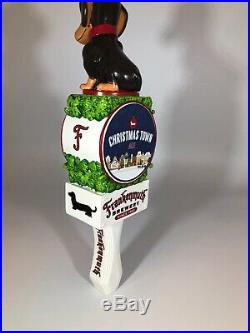 Frankenmuth Brewery Christmas Town Ale Dachshund Dog Beer Tap Handle