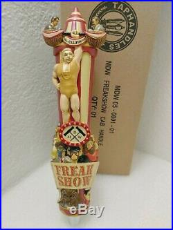 Freak Show Circus Big Top Michael David Winery NIB 10 Draft Beer Keg Tap Handle