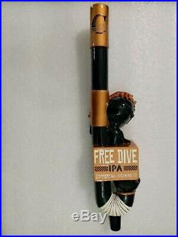 Free Dive Coppertail Brewing Diver Rare NIB 12.5 Draft Beer Keg Bar Tap Handle