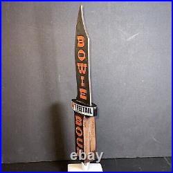 Freetail Brewing Company Bowie Bock Beer Tap Handle Bowie Knife 14 Rare NIB HTF