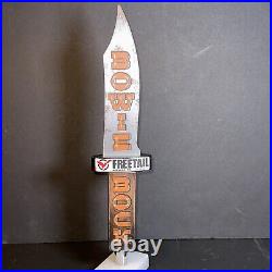 Freetail Brewing Company Bowie Bock Beer Tap Handle Bowie Knife 14 Rare NIB HTF