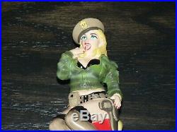 Front Street Brewery Cherry Bomb Blonde Beer Tap Handle Pin Up Girl. WW II. Keg