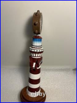 GALVESTON BAY BEER COMPANY LIGHTHOUSE LAGER draft beer tap handle. TEXAS