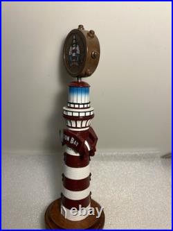 GALVESTON BAY BEER COMPANY LIGHTHOUSE LAGER draft beer tap handle. TEXAS