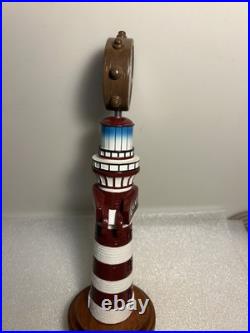 GALVESTON BAY BEER COMPANY LIGHTHOUSE LAGER draft beer tap handle. TEXAS