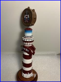 GALVESTON BAY BEER COMPANY LIGHTHOUSE LAGER draft beer tap handle. TEXAS