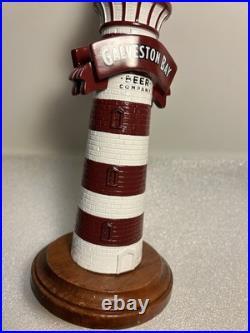 GALVESTON BAY BEER COMPANY LIGHTHOUSE LAGER draft beer tap handle. TEXAS