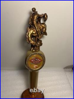 GREAT NORTHERN BLACK STAR BEER RODEO COWBOY draft beer tap handle. MONTANA