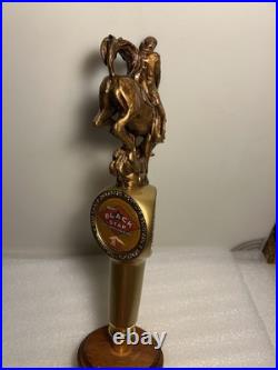 GREAT NORTHERN BLACK STAR BEER RODEO COWBOY draft beer tap handle. MONTANA