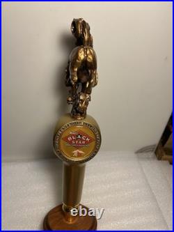 GREAT NORTHERN BLACK STAR BEER RODEO COWBOY draft beer tap handle. MONTANA