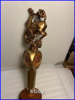 GREAT NORTHERN BLACK STAR BEER RODEO COWBOY draft beer tap handle. MONTANA