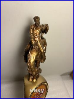 GREAT NORTHERN BLACK STAR BEER RODEO COWBOY draft beer tap handle. MONTANA