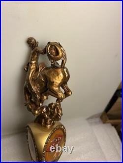 GREAT NORTHERN BLACK STAR BEER RODEO COWBOY draft beer tap handle. MONTANA