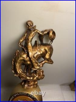 GREAT NORTHERN BLACK STAR BEER RODEO COWBOY draft beer tap handle. MONTANA