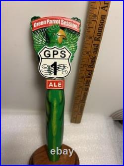 GREEN PARROT SESSION ALE GREEN PARROT draft beer tap handle. NEW ENGLAND