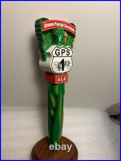 GREEN PARROT SESSION ALE GREEN PARROT draft beer tap handle. NEW ENGLAND