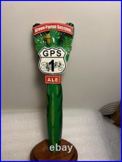 GREEN PARROT SESSION ALE GREEN PARROT draft beer tap handle. NEW ENGLAND
