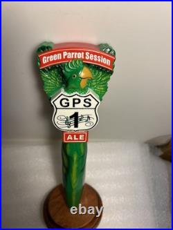 GREEN PARROT SESSION ALE GREEN PARROT draft beer tap handle. NEW ENGLAND