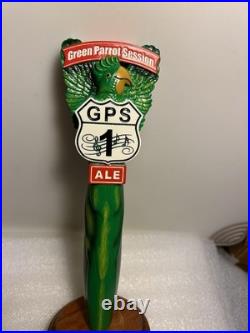 GREEN PARROT SESSION ALE GREEN PARROT draft beer tap handle. NEW ENGLAND