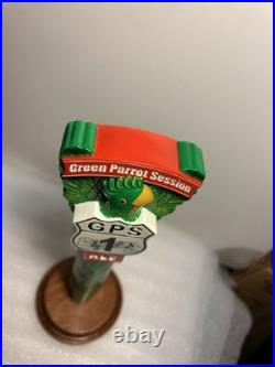 GREEN PARROT SESSION ALE GREEN PARROT draft beer tap handle. NEW ENGLAND