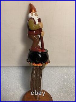 GRISTMEISTER BEER BREWING CO. MAD ELF beer tap handle. LONG ISLAND NEW YORK