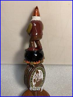 GRISTMEISTER BEER BREWING CO. MAD ELF beer tap handle. LONG ISLAND NEW YORK