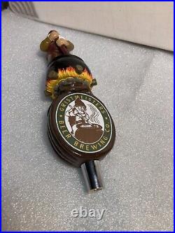 GRISTMEISTER BEER BREWING CO. MAD ELF beer tap handle. LONG ISLAND NEW YORK