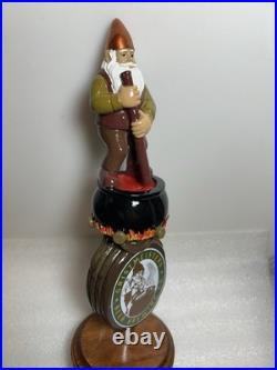 GRISTMEISTER BEER BREWING CO. MASTER BREWER beer tap handle LONG ISLAND NEW YORK