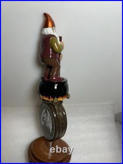 GRISTMEISTER BEER BREWING CO. MASTER BREWER beer tap handle LONG ISLAND NEW YORK