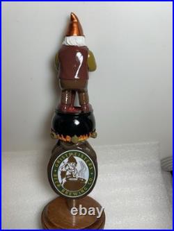 GRISTMEISTER BEER BREWING CO. MASTER BREWER beer tap handle LONG ISLAND NEW YORK
