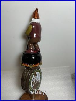 GRISTMEISTER BEER BREWING CO. MASTER BREWER beer tap handle LONG ISLAND NEW YORK