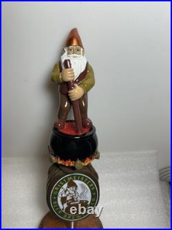 GRISTMEISTER BEER BREWING CO. MASTER BREWER beer tap handle LONG ISLAND NEW YORK