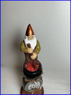 GRISTMEISTER BEER BREWING CO. MASTER BREWER beer tap handle LONG ISLAND NEW YORK