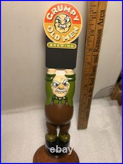 GRUMPY OLD MEN BREWING GRUMPY OLD MAN WITH SIGN Draft beer tap handle. GEORGIA