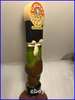 GRUMPY OLD MEN BREWING GRUMPY OLD MAN WITH SIGN Draft beer tap handle. GEORGIA