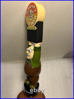 GRUMPY OLD MEN BREWING GRUMPY OLD MAN WITH SIGN Draft beer tap handle. GEORGIA