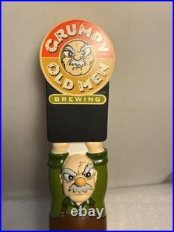 GRUMPY OLD MEN BREWING GRUMPY OLD MAN WITH SIGN Draft beer tap handle. GEORGIA