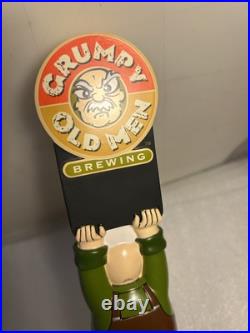 GRUMPY OLD MEN BREWING GRUMPY OLD MAN WITH SIGN Draft beer tap handle. GEORGIA
