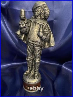 G. HEILMAN BREWING 8.5 Pewter GRENADIER RED beer tap handle #381