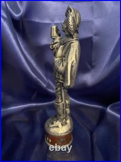 G. HEILMAN BREWING 8.5 Pewter GRENADIER RED beer tap handle #381