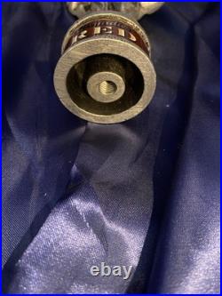 G. HEILMAN BREWING 8.5 Pewter GRENADIER RED beer tap handle #381