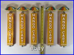 Golden Road Mango Cart Ale Umbrella Beer Tap Handle 12.25 Tall SET OF 5