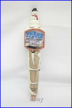 Grand Canyon Brewing Co Winter Snowman Topped Beer Tap Handle Man Cave MB
