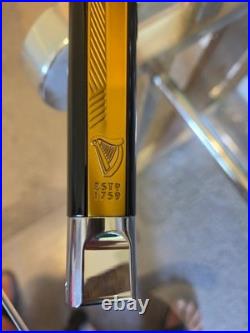 Guinness Beer Tap Handle! Gold Accents! Extreme Rare Look At Back