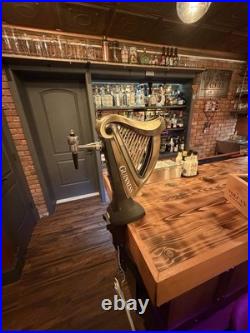 Guinness Harp Bar Tap Handle Sign Breweriana Display Fixture