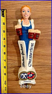 Hacker Pschorr Beer Tap Handle Knob Keg Bar Top Draft Brewing Oktoberfest Maiden
