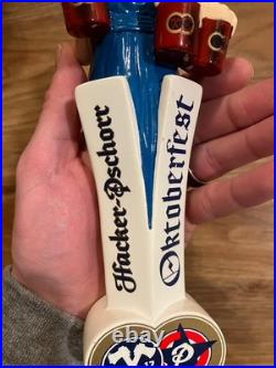 Hacker Pschorr Beer Tap Handle Knob Keg Bar Top Draft Brewing Oktoberfest Maiden