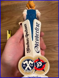 Hacker Pschorr Beer Tap Handle Knob Keg Bar Top Draft Brewing Oktoberfest Maiden
